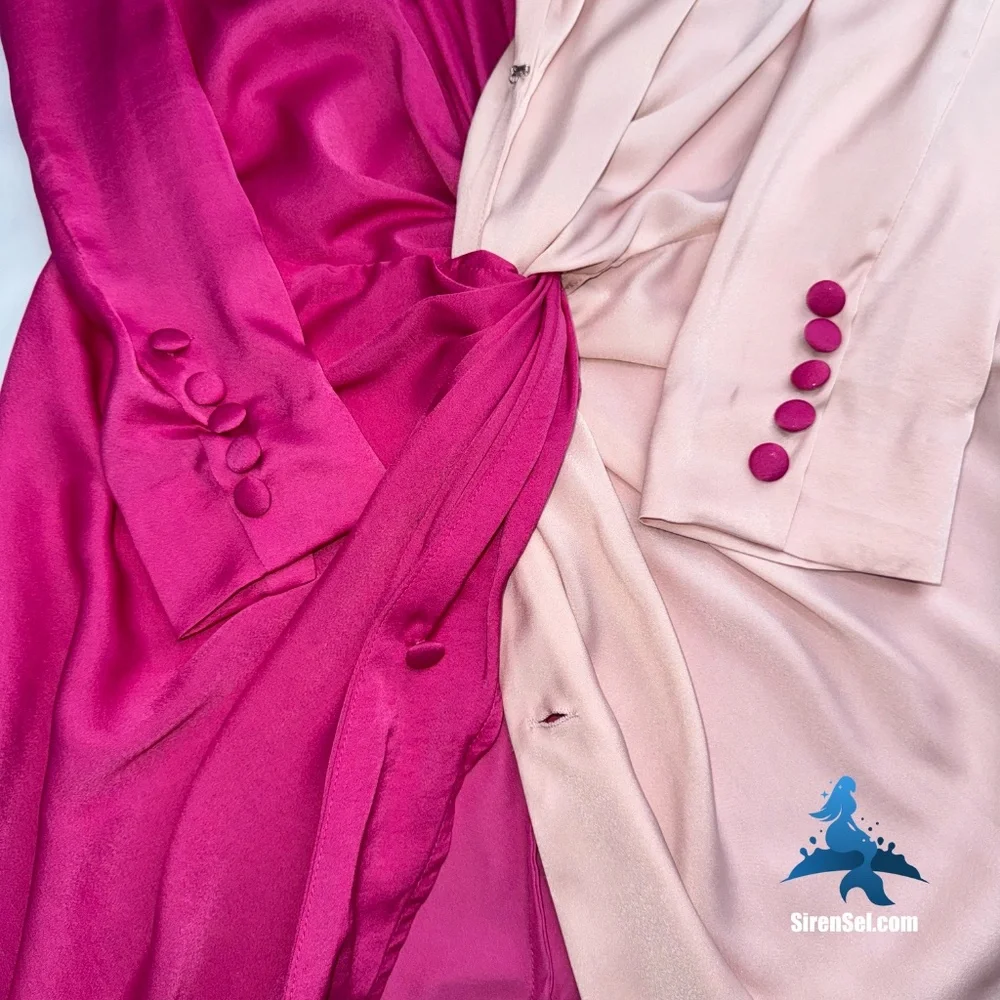1154 NWT Choosy In a Mood Blazer Dress - Color Block - Size 2 - Fuschia Blush